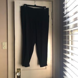 Loft Pull On Tapered Pants in Black